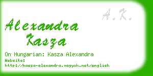alexandra kasza business card
